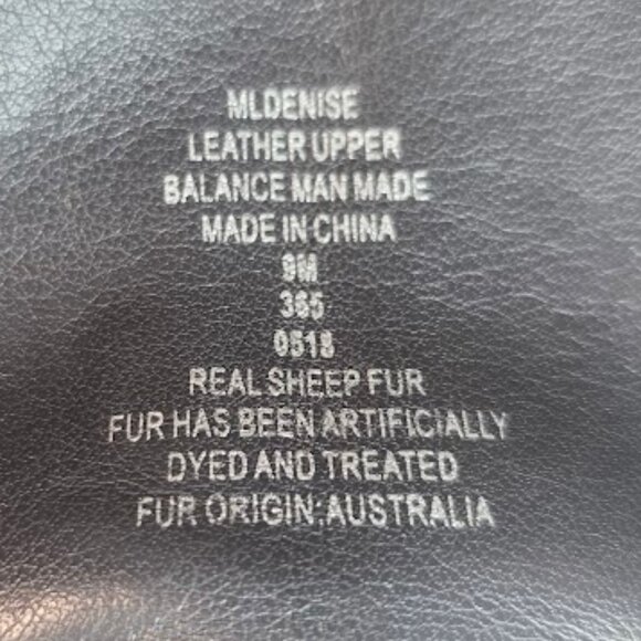 Marc Fisher Denise Boot in Dark Gray Leather Sherpa 9 - Picture 9 of 12